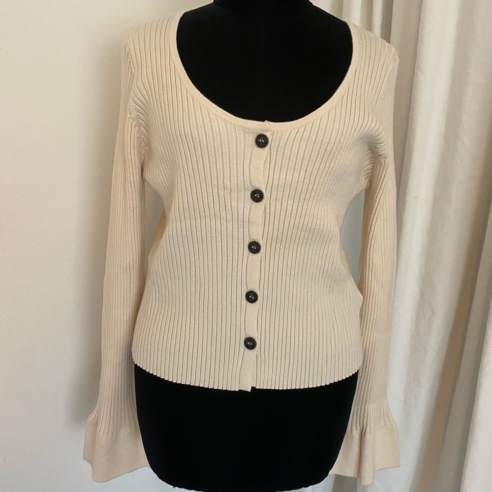 ASOS Button up Cardigan Sweater w/ Bell Cuff